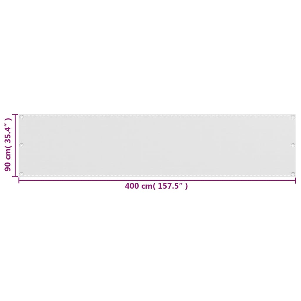 Balkon-Sichtschutz Anthrazit 75x300 cm HDPE