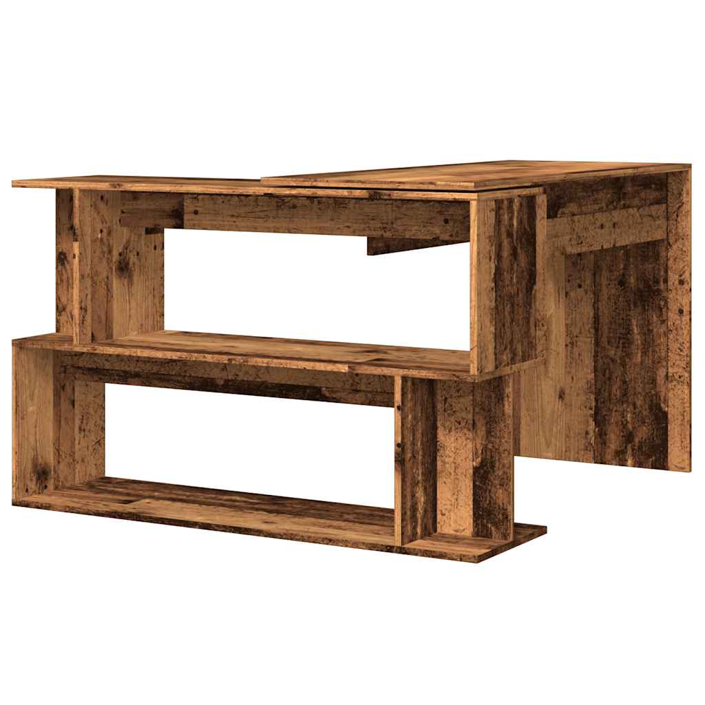 Eckschreibtisch Weiß 200x50x76 cm Holzwerkstoff