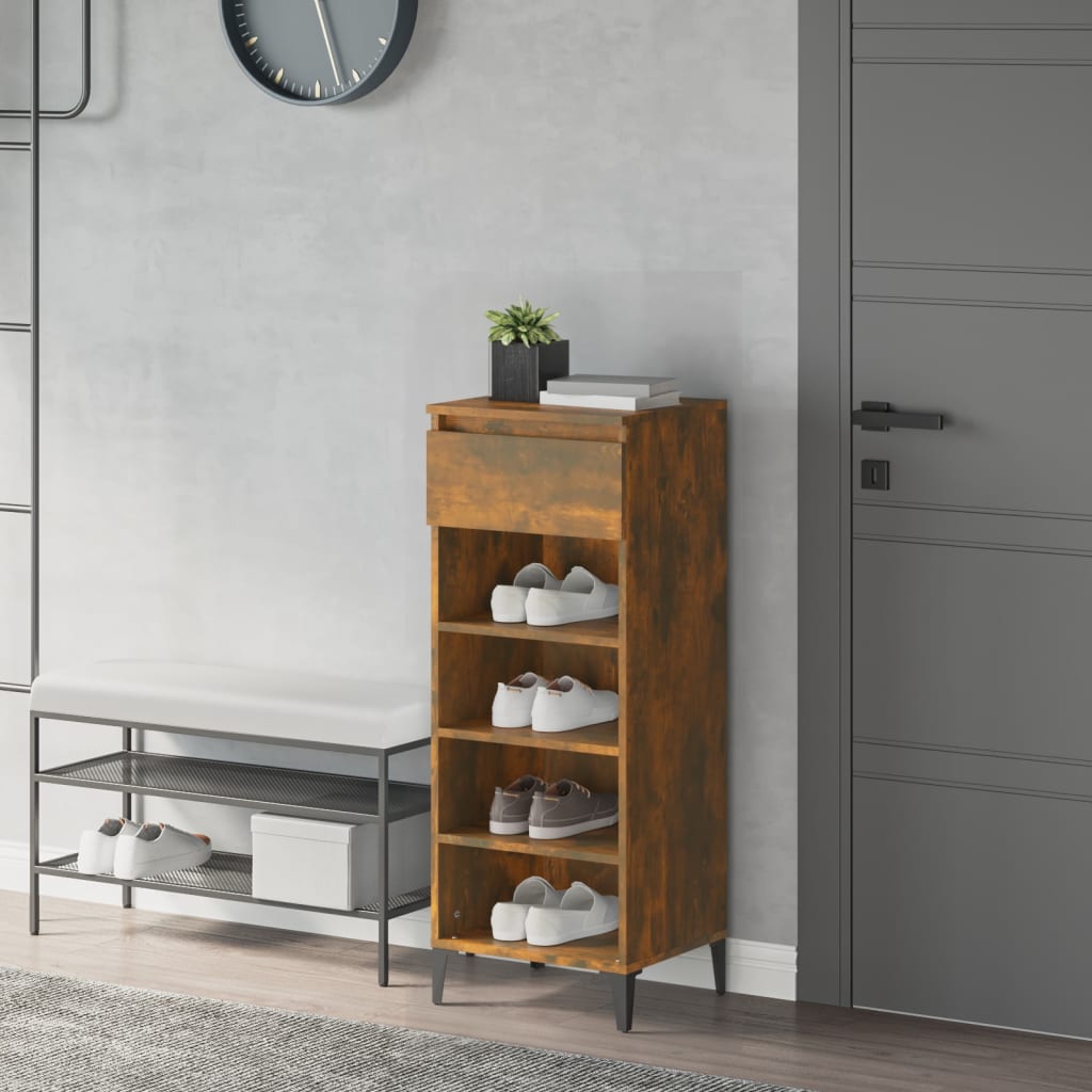 Schuhregal Weiß 40x36x105 cm Holzwerkstoff