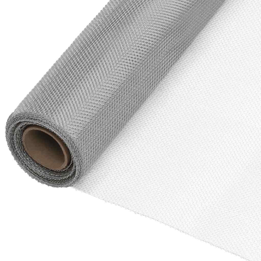 Drahtzäune 100 x 500 cm Mesh Edelstahl 201 Silber
