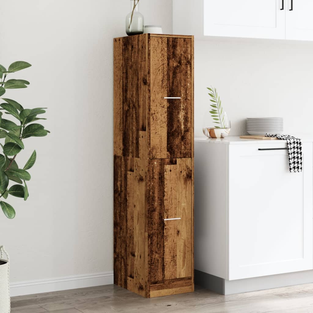 Apothekerschrank Weiß 30 x 41 x 174,5 cm Holzwerkstoff