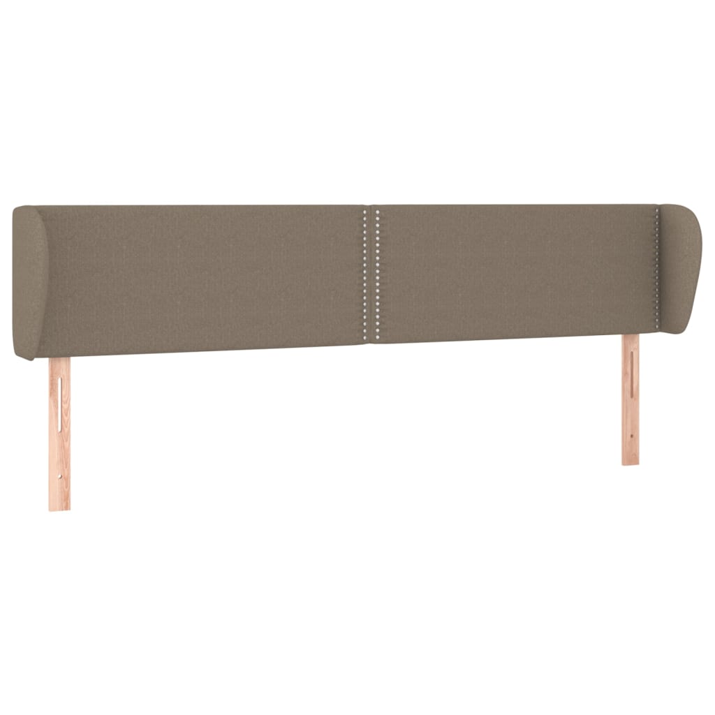 Kopfteil mit Ohren Dunkelgrau 83x23x78/88 cm Stoff