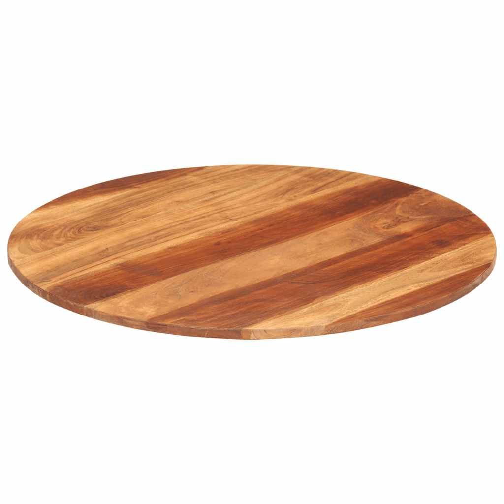 Tischplatte Massivholz Akazie Rund 15-16 mm 40 cm