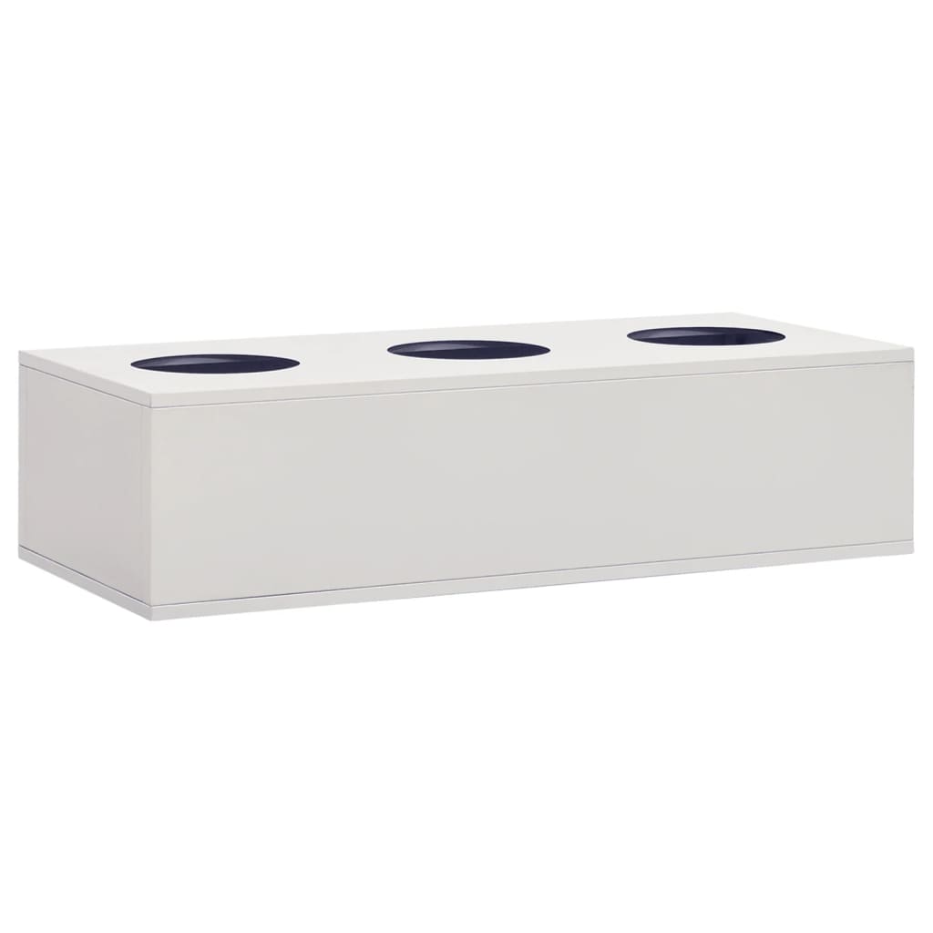 Büroschrank mit Pflanzkasten Anthrazit 90x40x125 cm Stahl