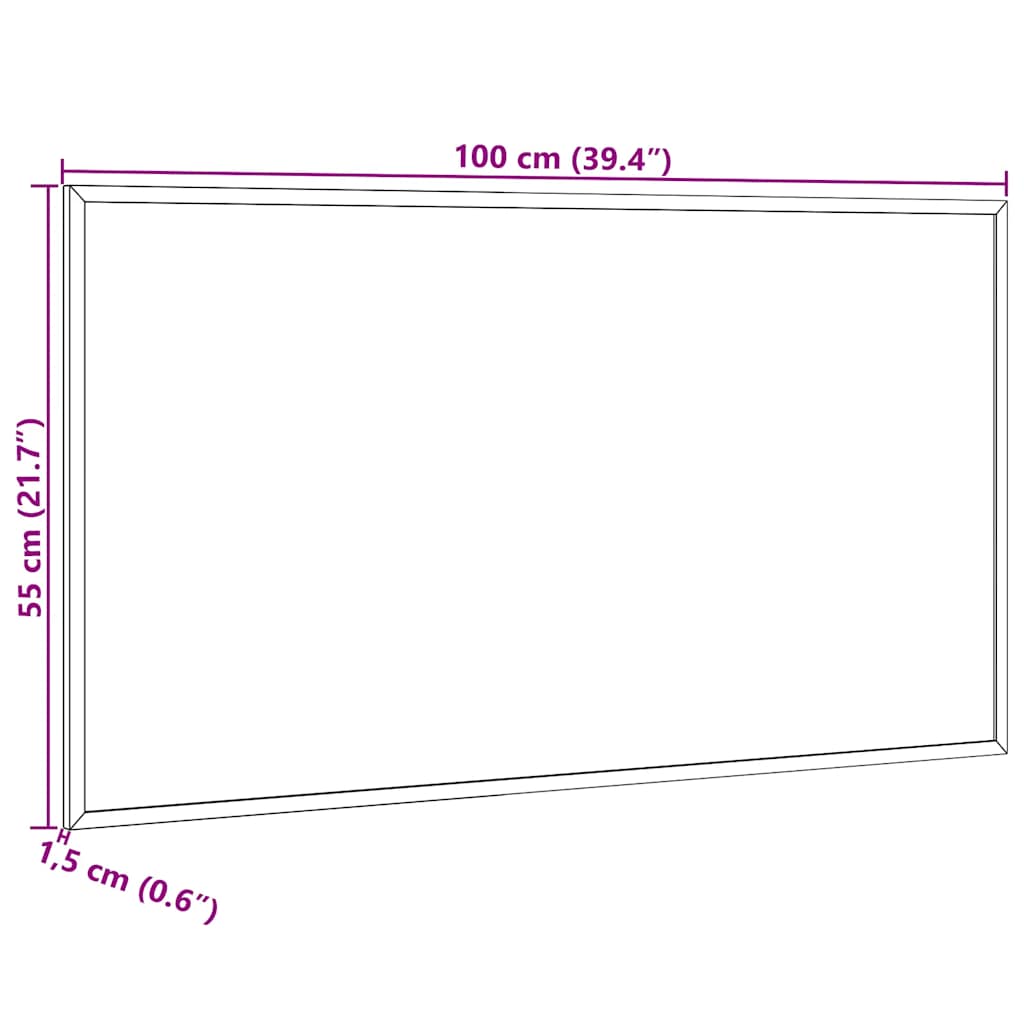 Magnetisches Whiteboard mit massivem Kiefernholzrahmen 40x30 cm