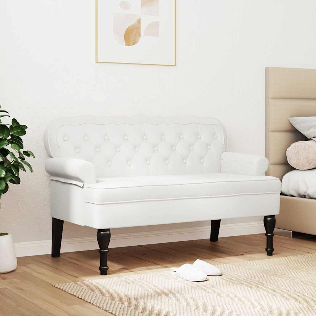 Chesterfield Bank Braun 119,5 x 64,5 x 75 cm Kunstleder