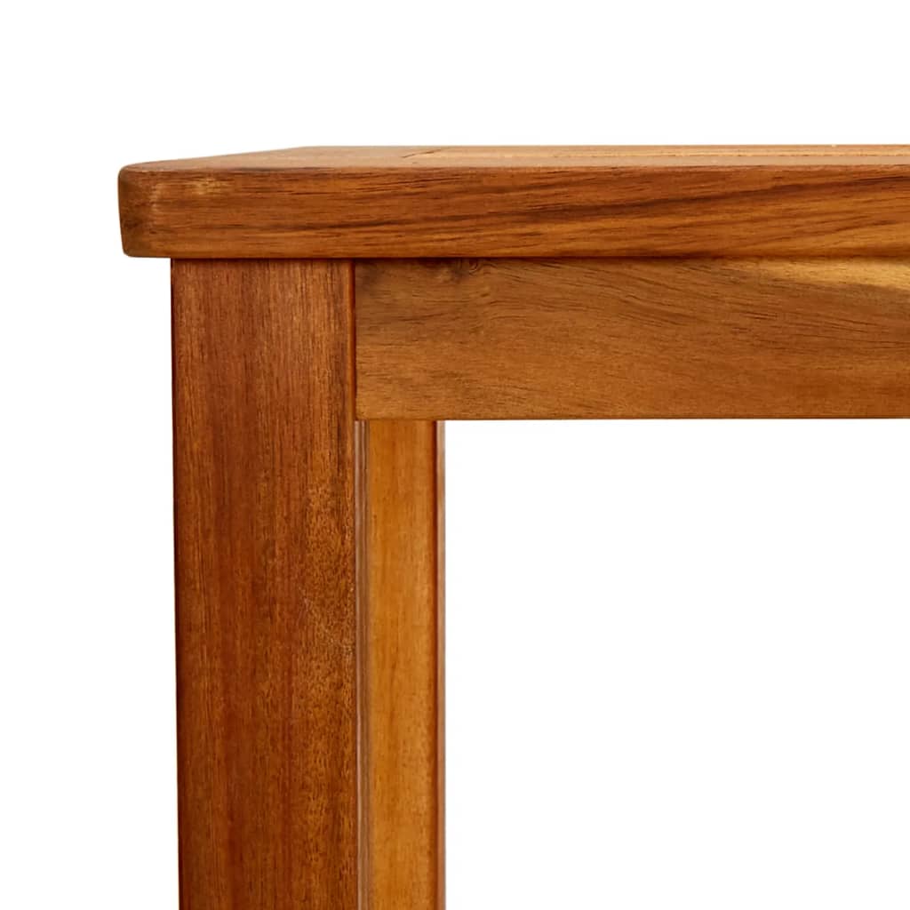 Gartenkonsole Tisch Helles Akazienholz 80 x 35 x 75 cm