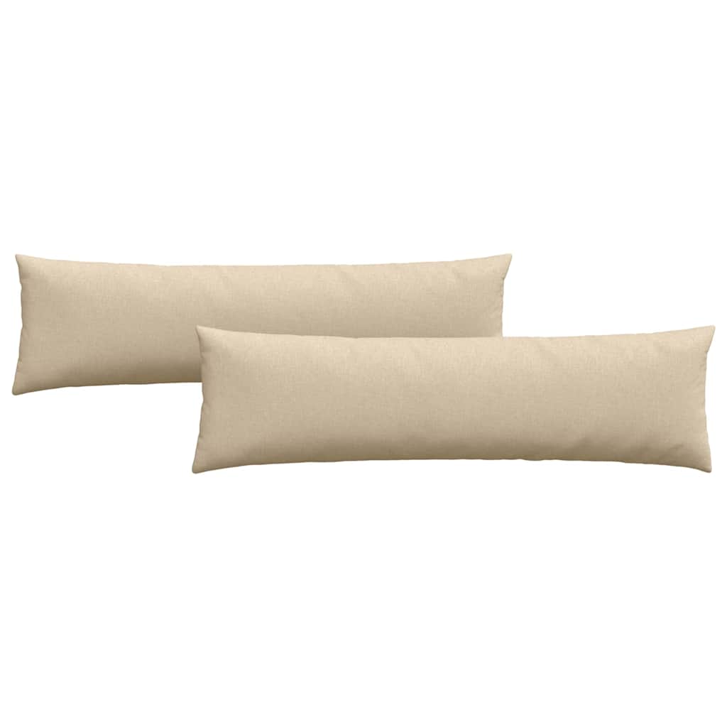 Sofakissen 2 pcs Hellgrau 50 x 30 cm Stoff
