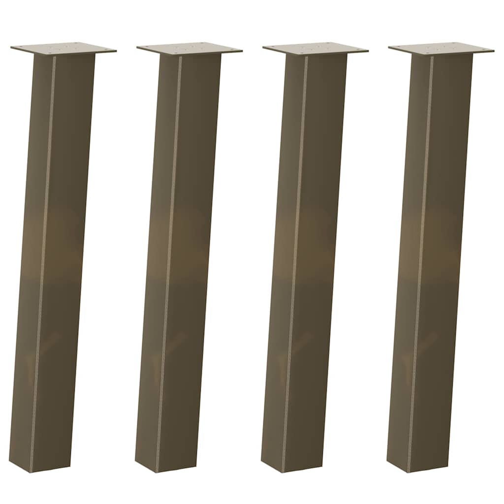 Couchtischbeine 4 Stk. Schwarz 30 cm Stahl