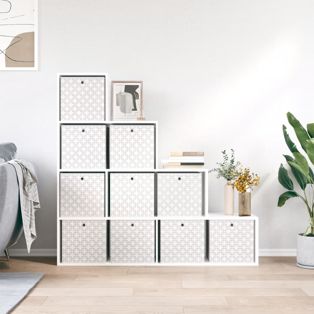Faltboxen 4 Stk. Creme 32x32x32 cm Vlies