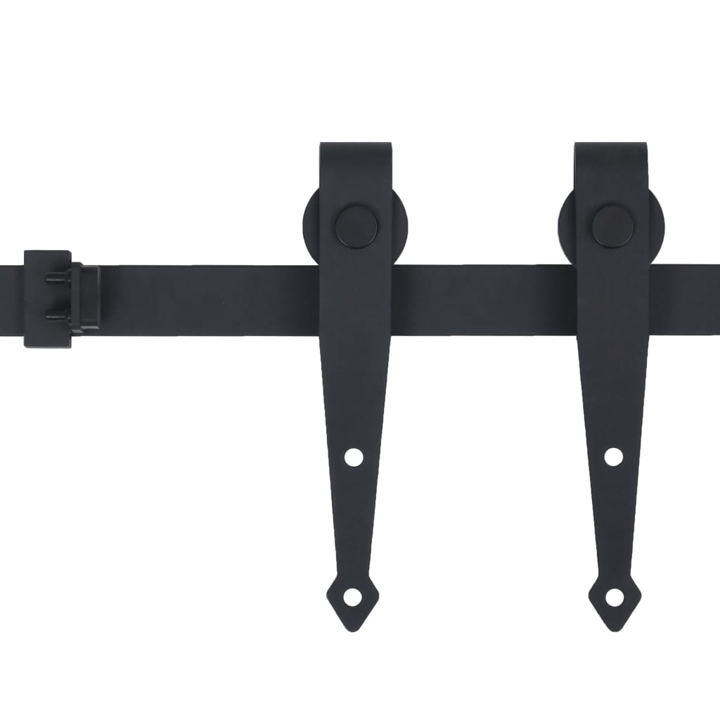 Mini Schiebetürbeschlag Set für Schranktüren 122 cm Carbonstahl