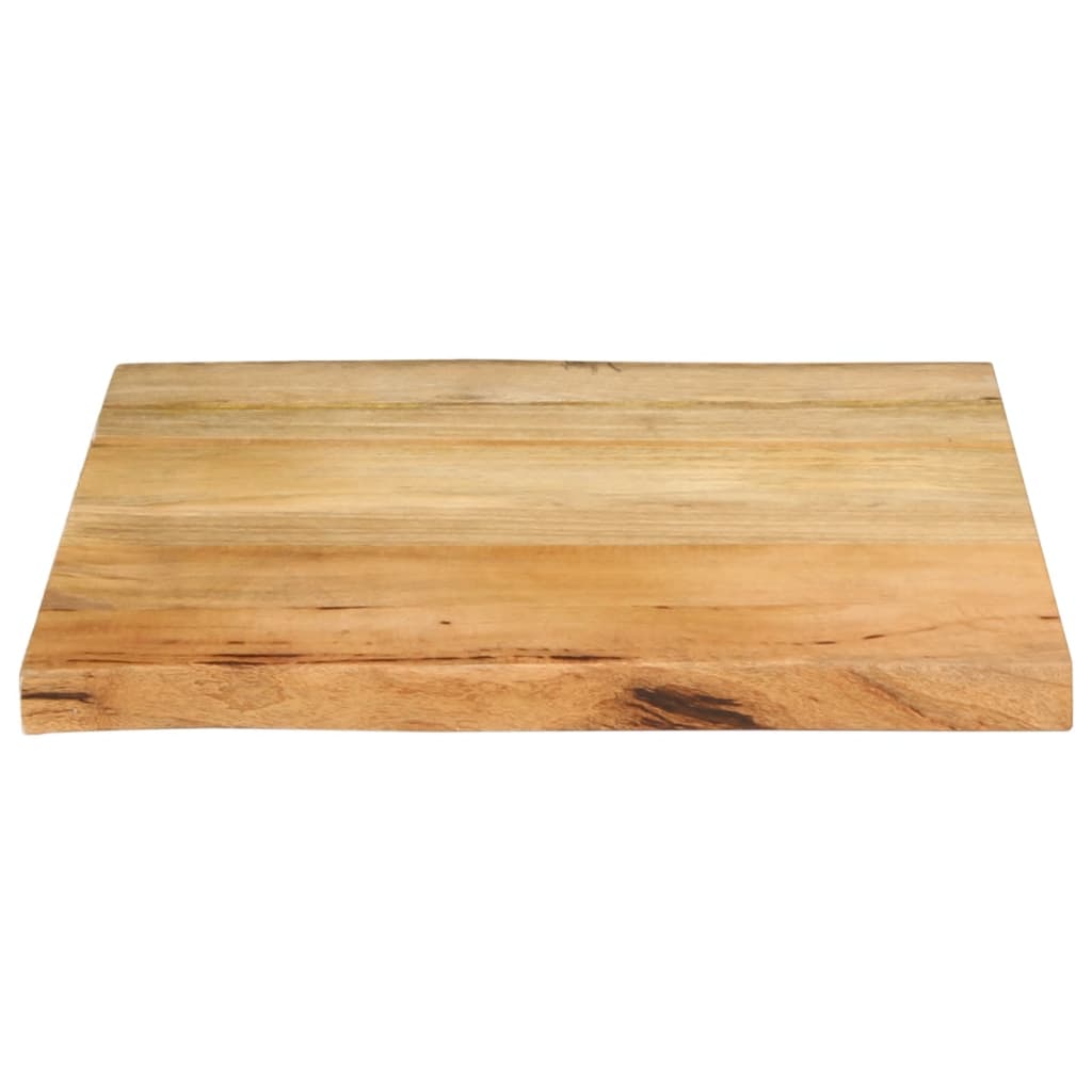 Tischplatte 40x40x2,5 cm Rechteckig Massivholz Akazie Baumkante