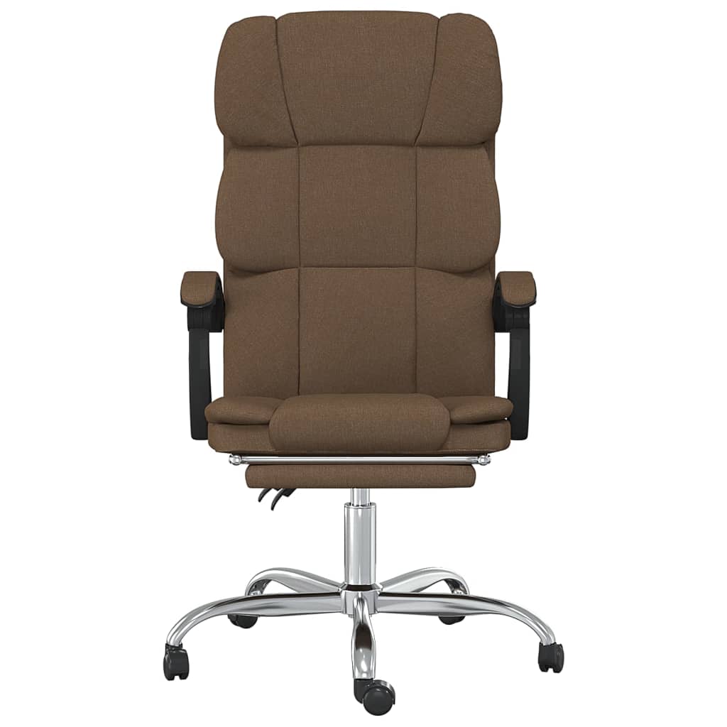 Bürostuhl mit Liegefunktion Taupe Stoff