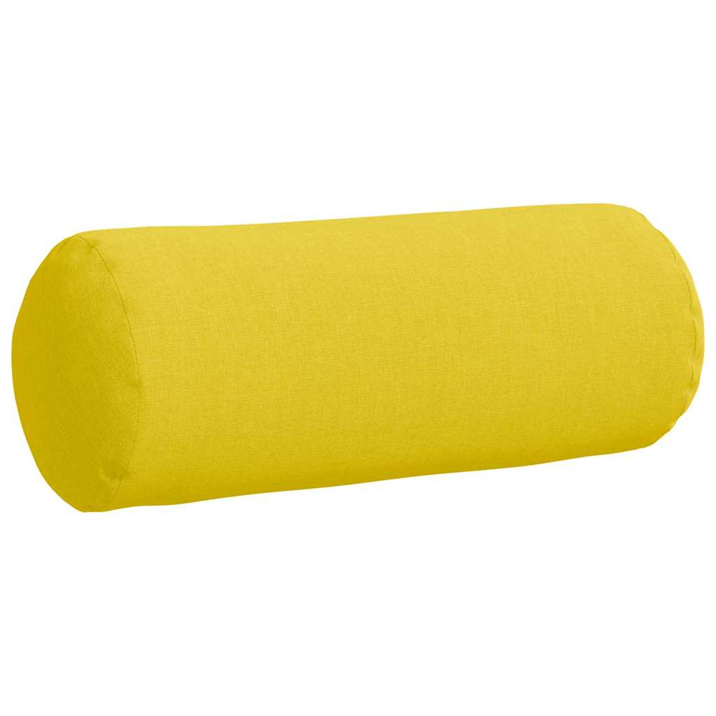 Bolsterkissen 2 Stück Hellgrau Ø 15 x 40 cm Stoff