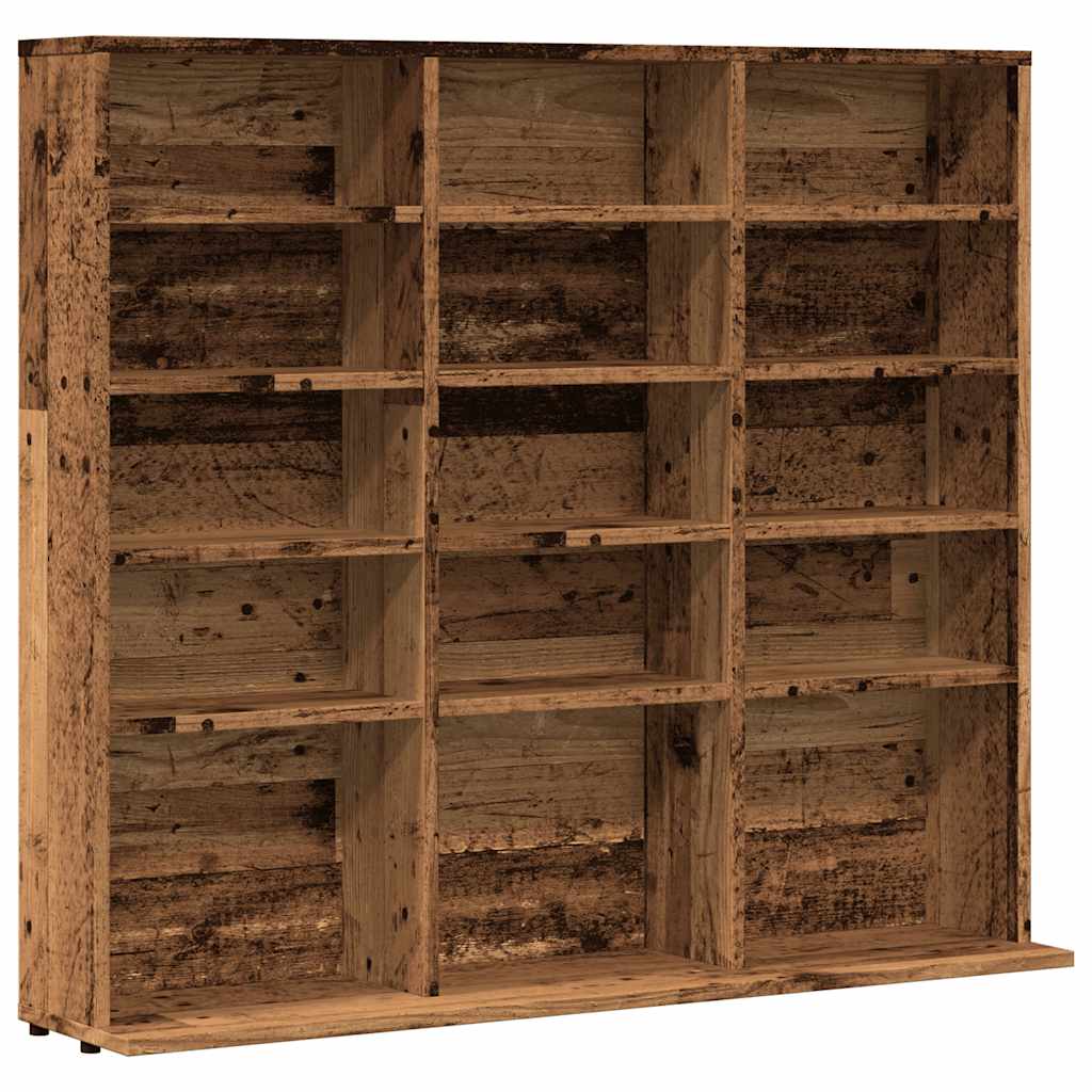 CD Regal Schwarz Eichen-Optik 101 x 23 x 177,5 cm Holzwerkstoff