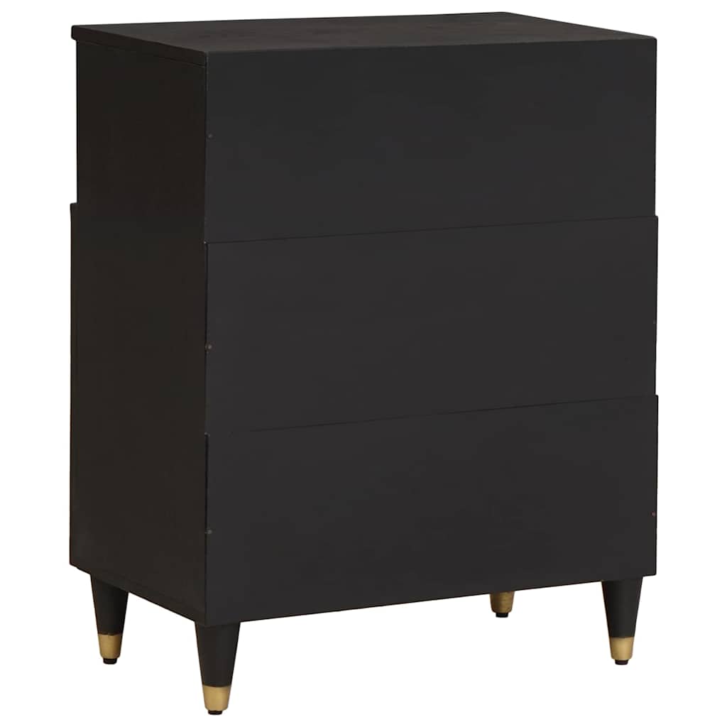 Sideboard mit Regal Braun 60 x 33 x 75 cm Massivholz Mango