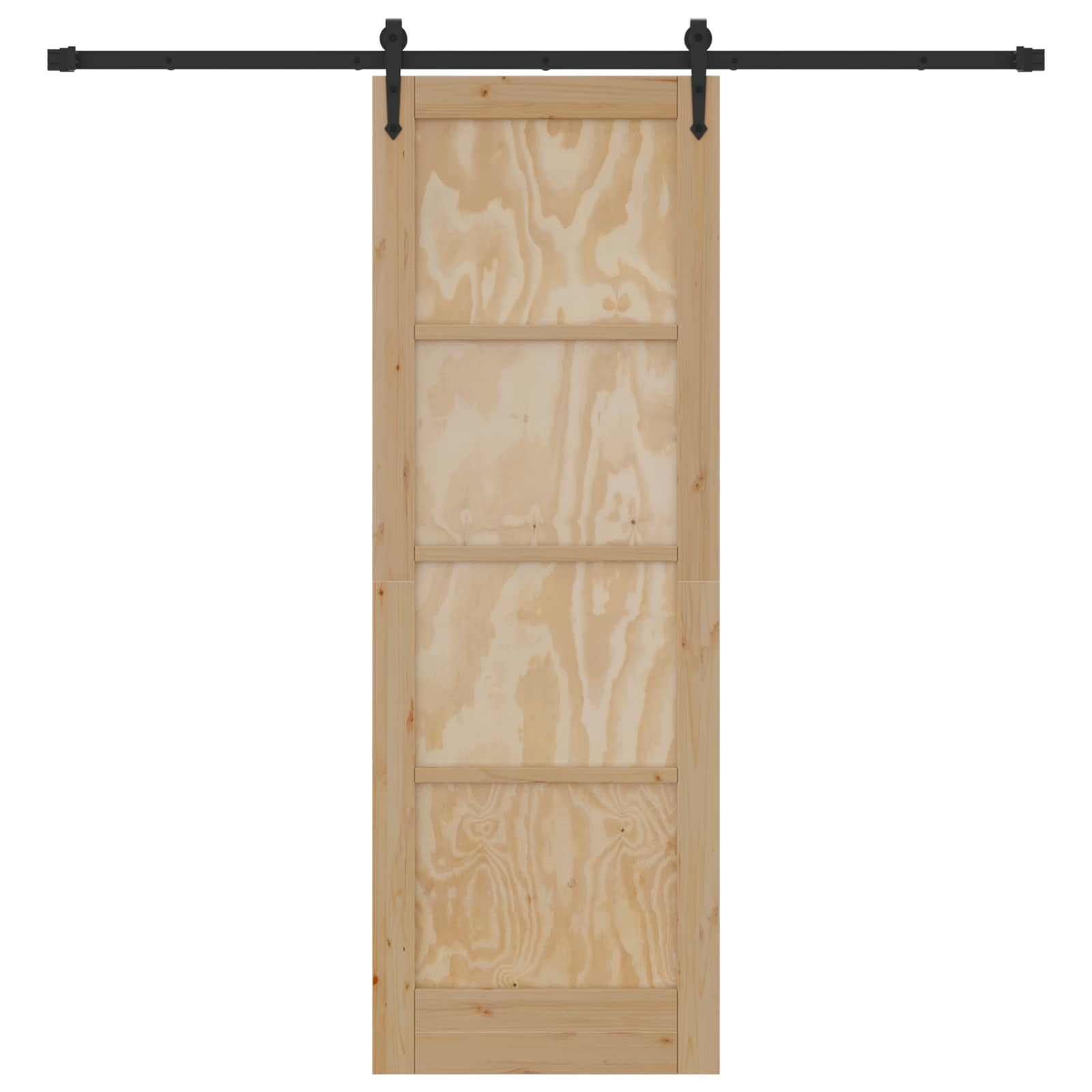 Schiebetür ORKDAL Natur 61 x 198,5 cm Massives Kiefernholz