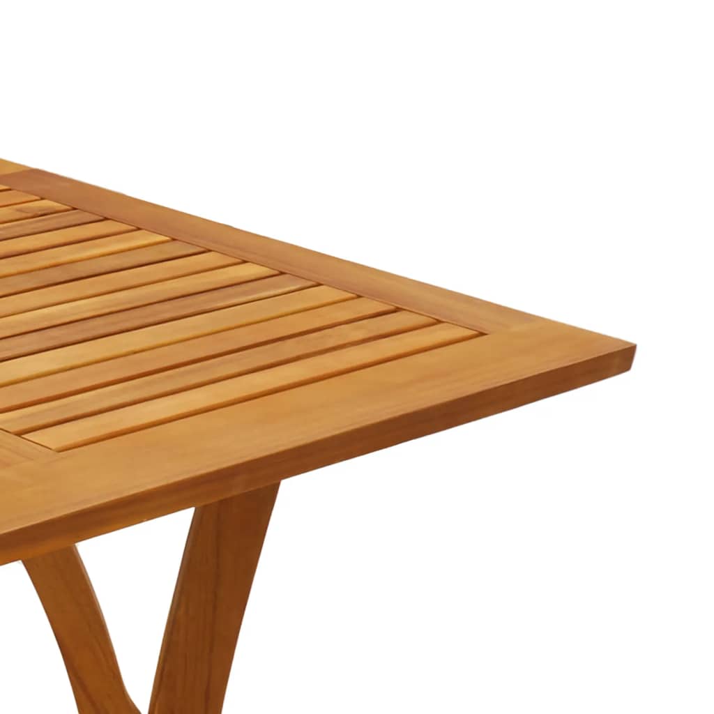 Gartentisch 85x85x75 cm Massivholz Akazie