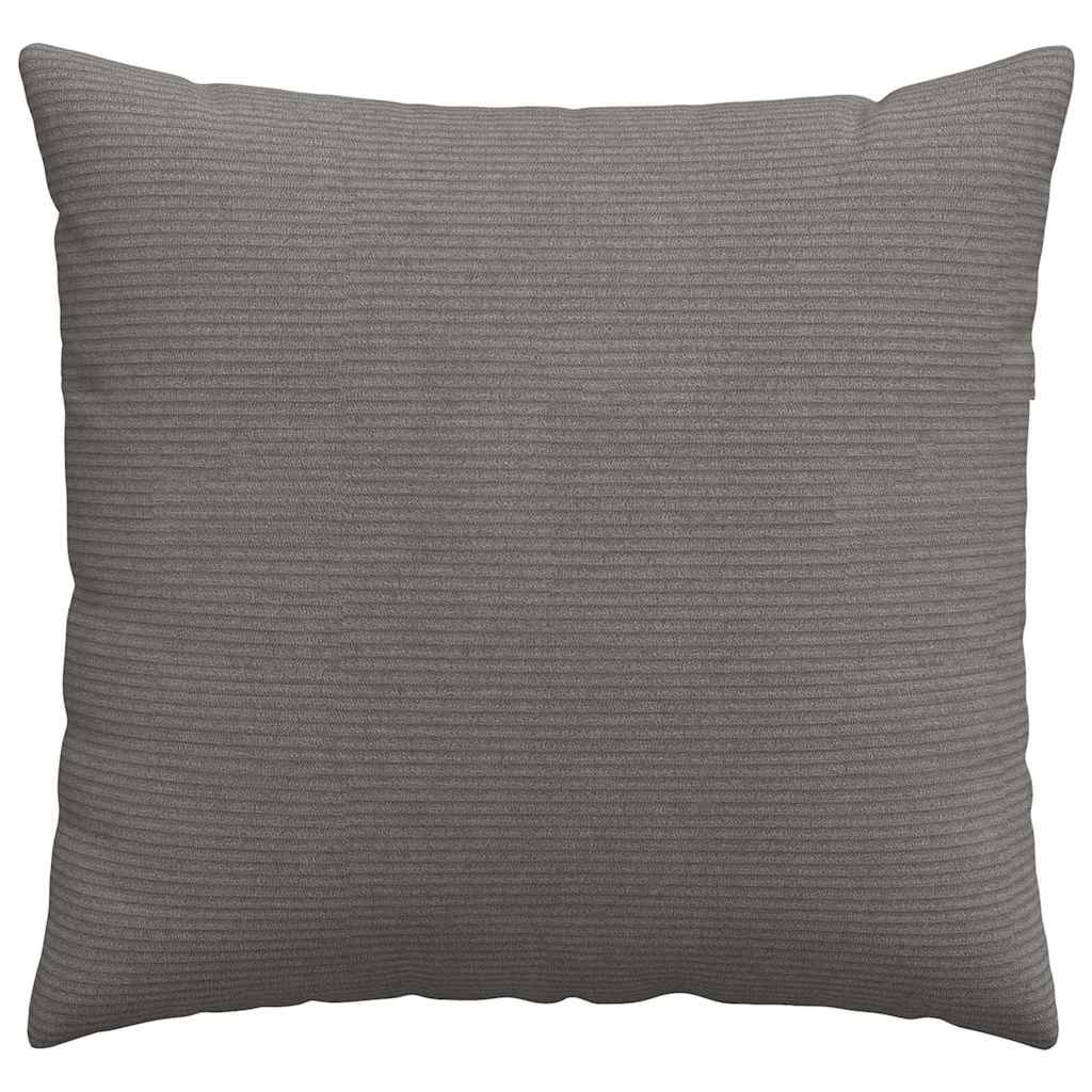 Sofakissen 2 Stück Hellgrau 50 x 30 cm Cordstoff