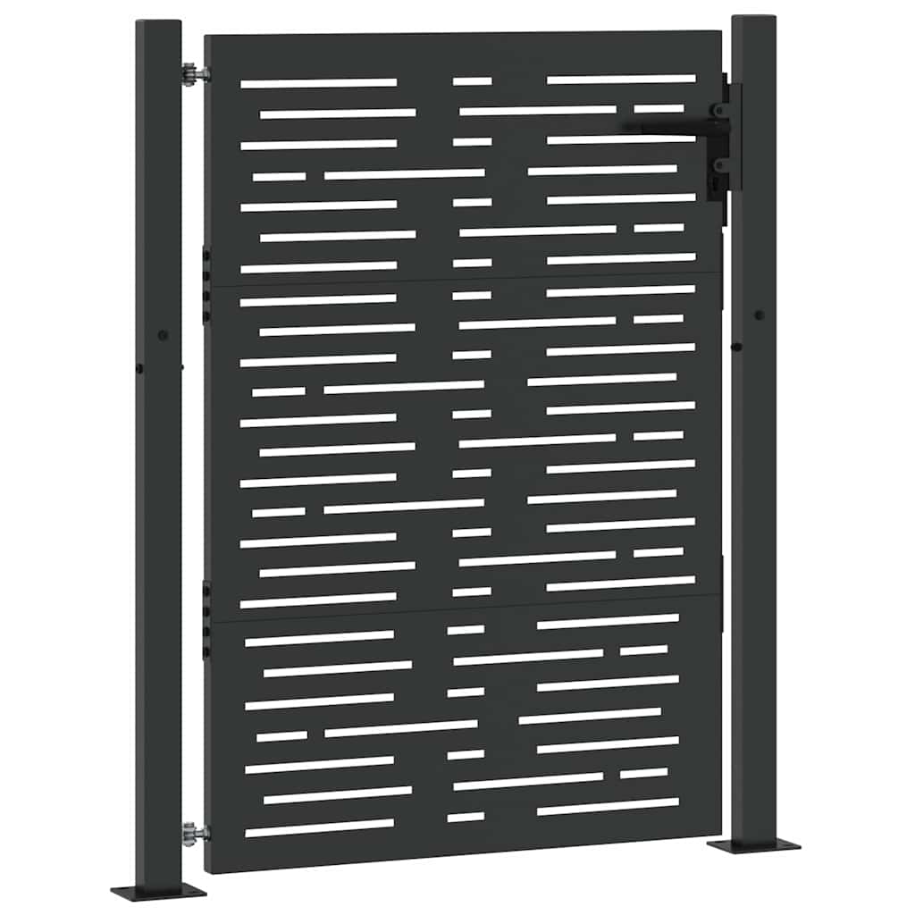 Gartentor 100x75 cm Cortenstahl Quadratisches Design