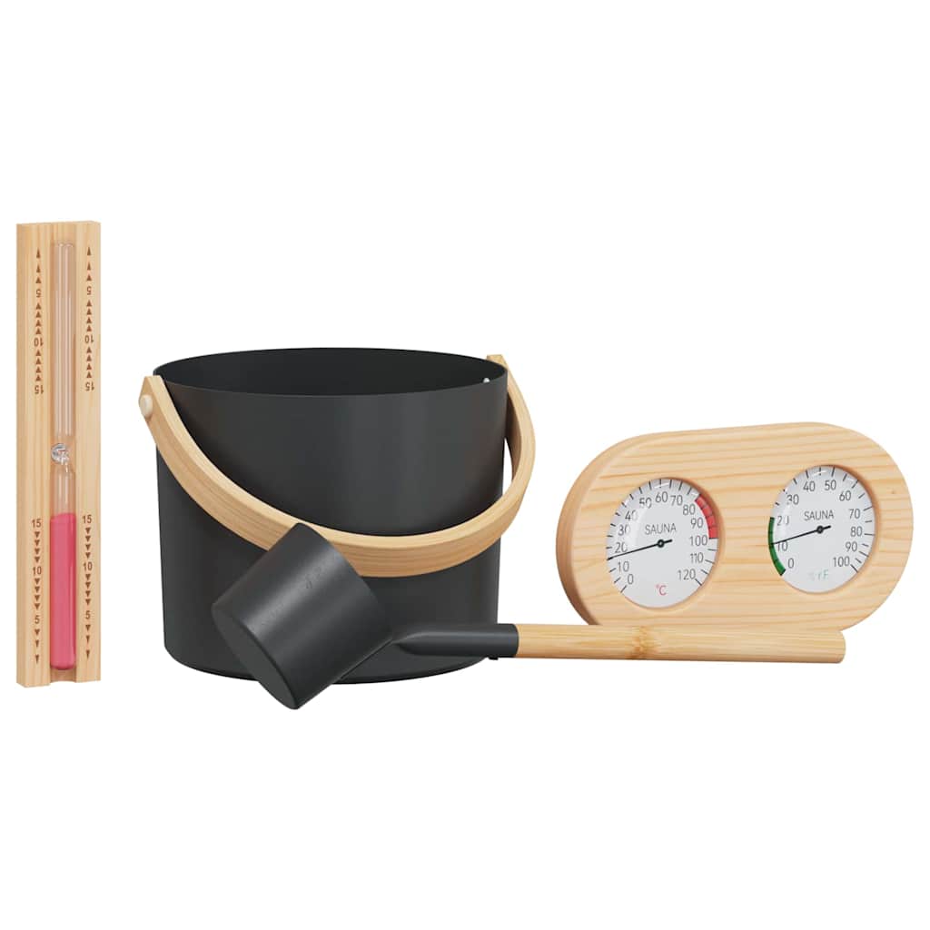 Sauna Zubehör Set 2 pcs Schwarz