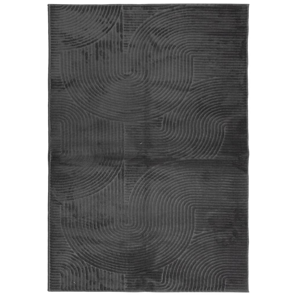 Teppich IZA Kurzflor Skandi-Stil Anthrazit 80x150 cm