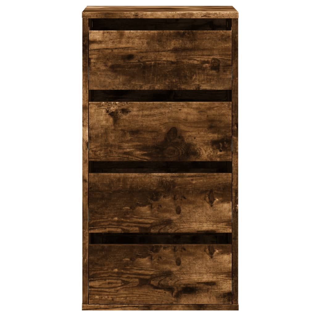 Schubladenschrank Schwarz Eichen-Optik 41 x 40 x 58 cm