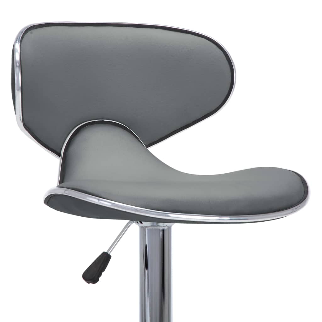 Barhocker 2 Stk. Rot Kunstleder