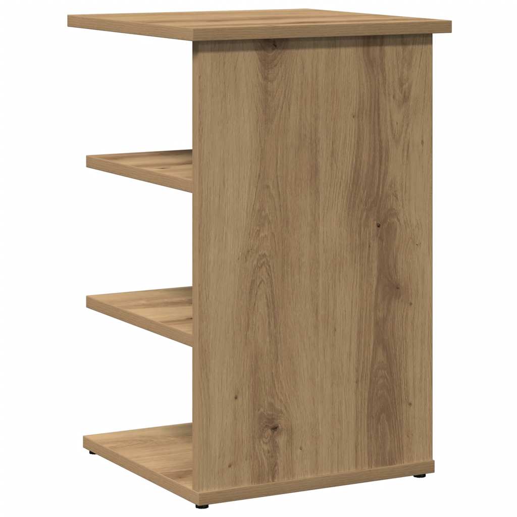 Beistellregal Weiß 35x35x55 cm Holzwerkstoff