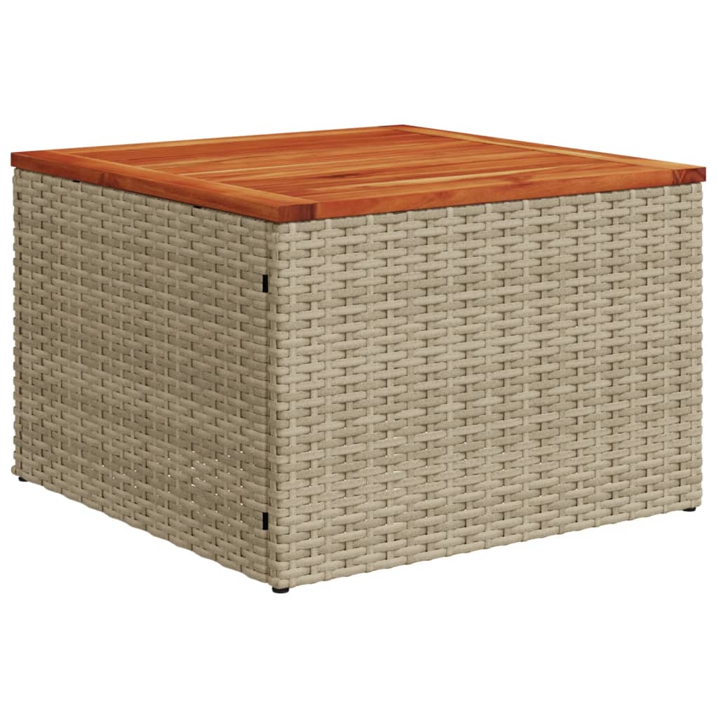 10-tlg. Garten-Sofagarnitur mit Kissen Schwarz Poly Rattan