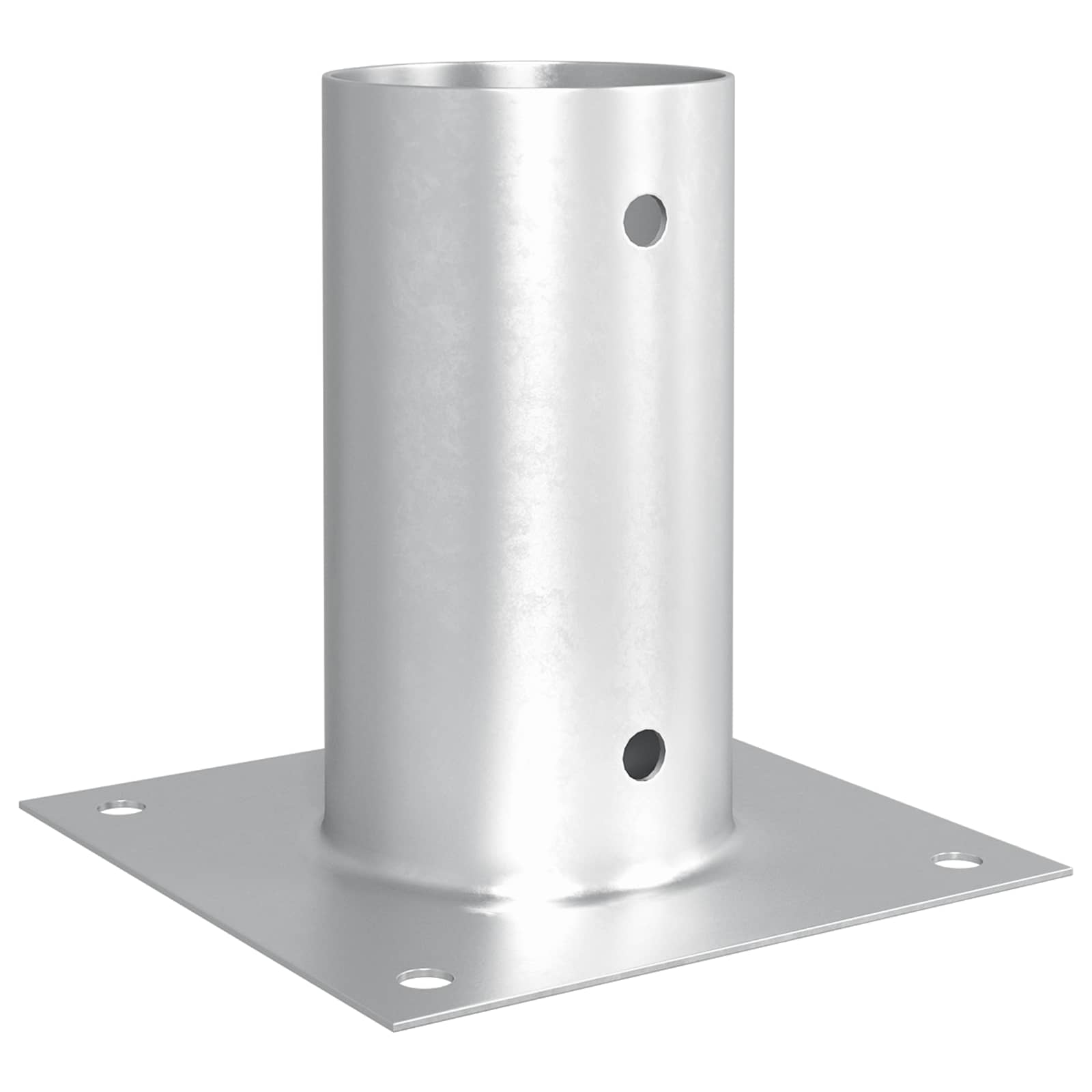 runder Bodenanker 4 pcs Silber 15 x 15 x 15 cm Metall