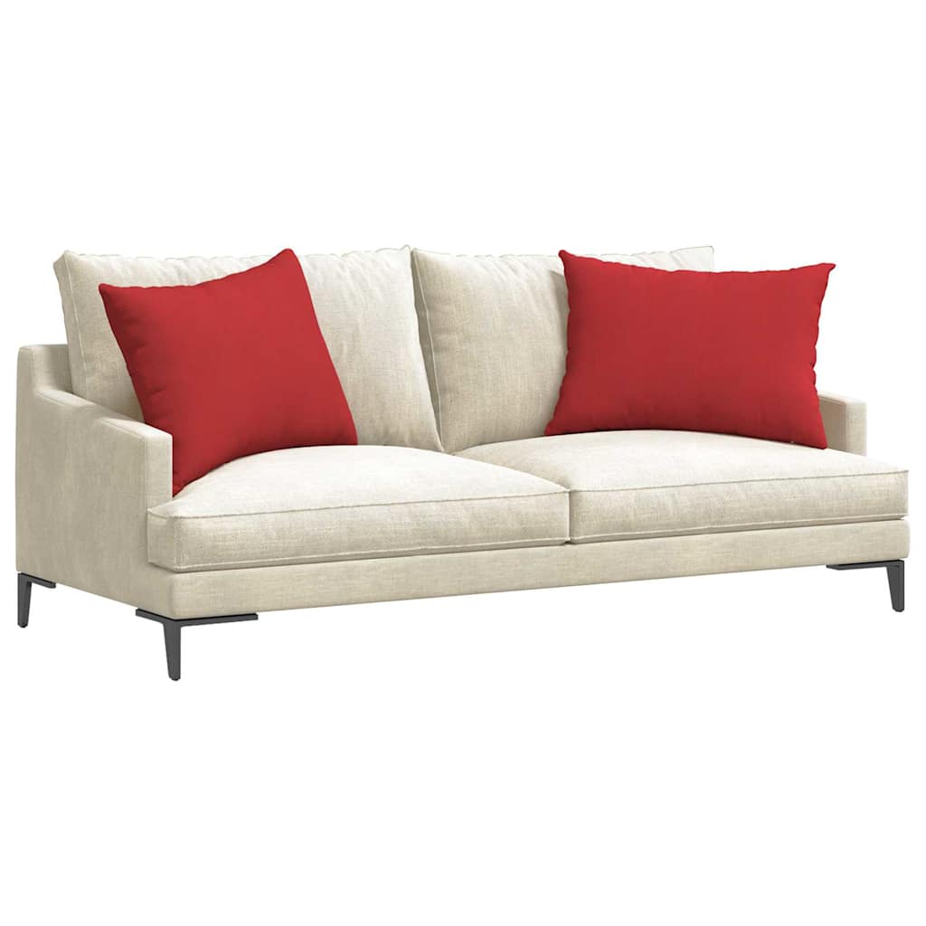 Sofakissen 2 pcs Hellgrau 50 x 30 cm Stoff
