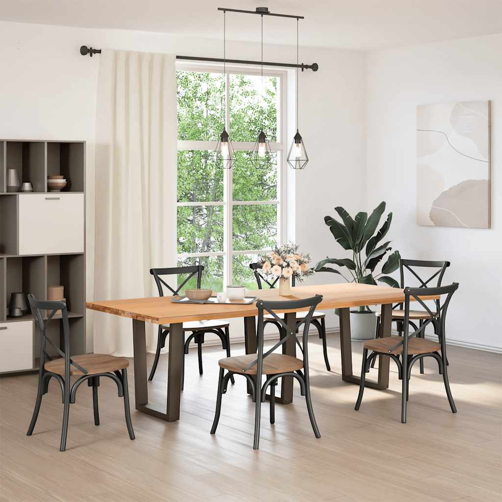 Couchtischbeine V-Form 2 Stück Schwarz 30x(30-31,3) cm Stahl