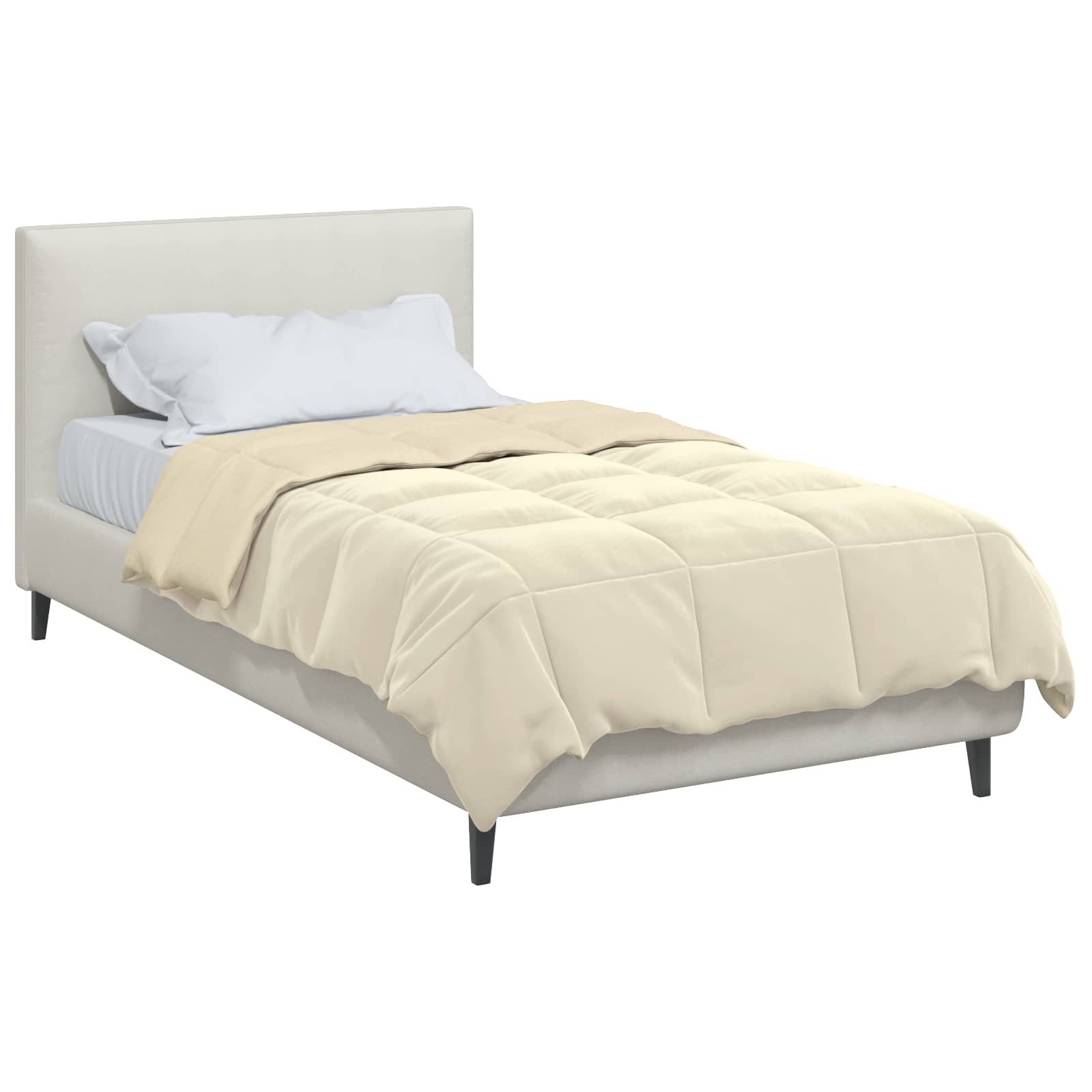 Winterbettdecke Gepolstert Anthrazit 240 x 260 cm Mikrofaser