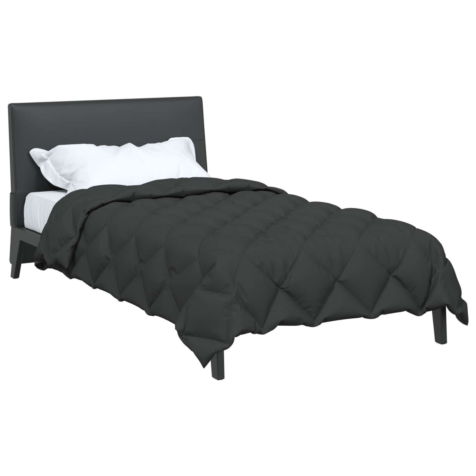 Winterbettdecke Anthrazit 135 x 200 cm Mikrofaser
