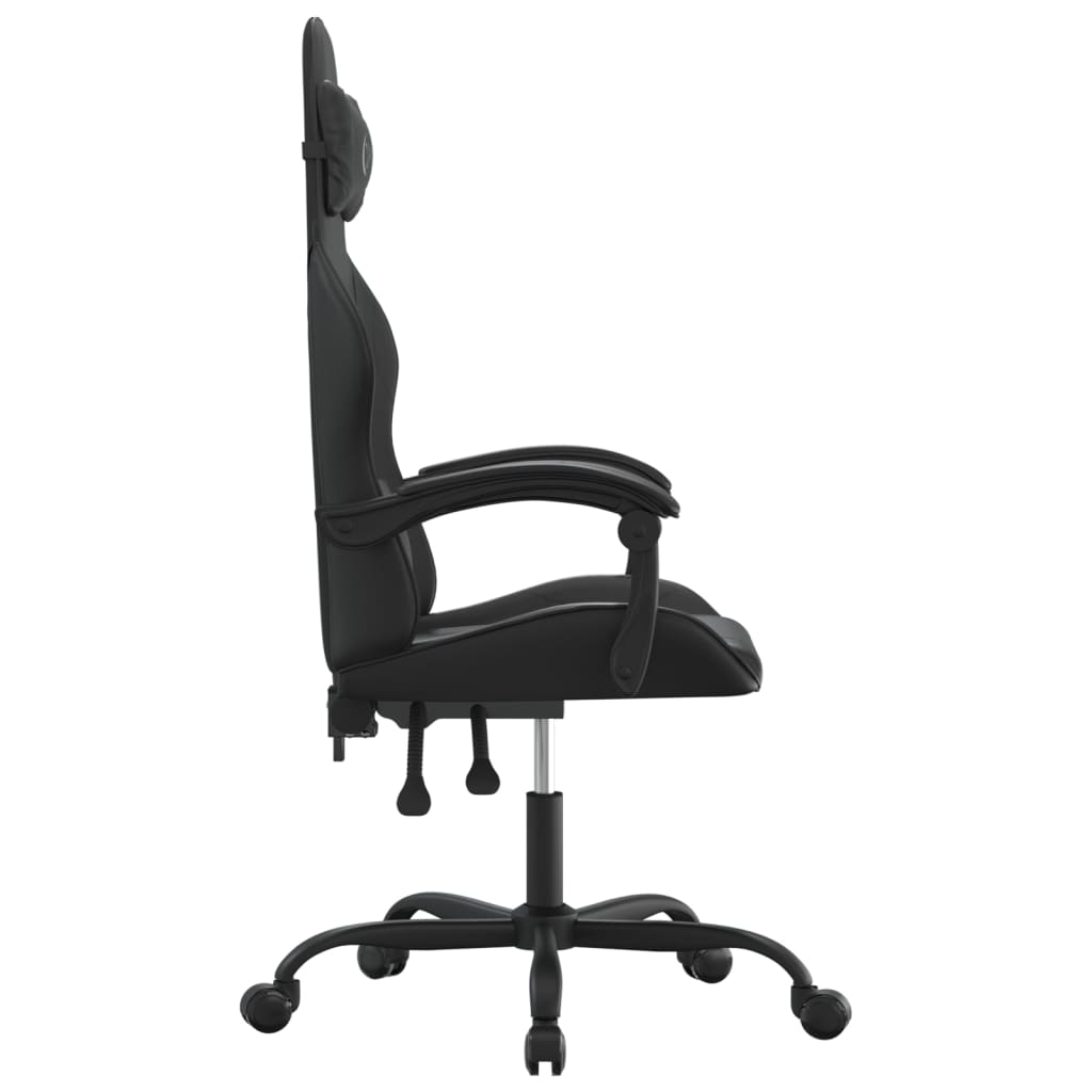 Gaming-Stuhl Schwarz und Golden Kunstleder