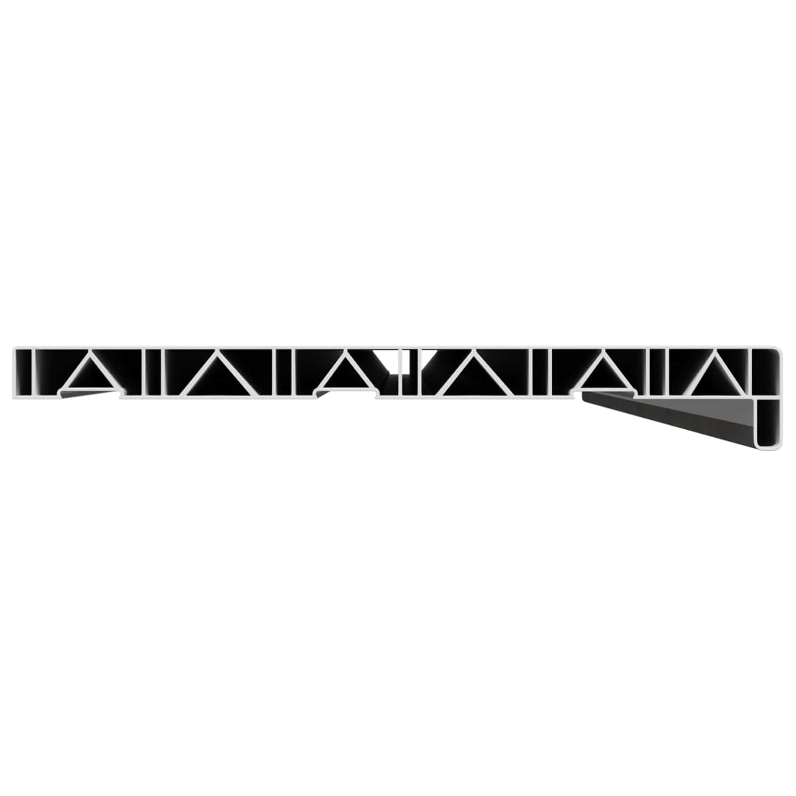 Fensterbank Weiß 60 x 10 x 4,5 cm PVC