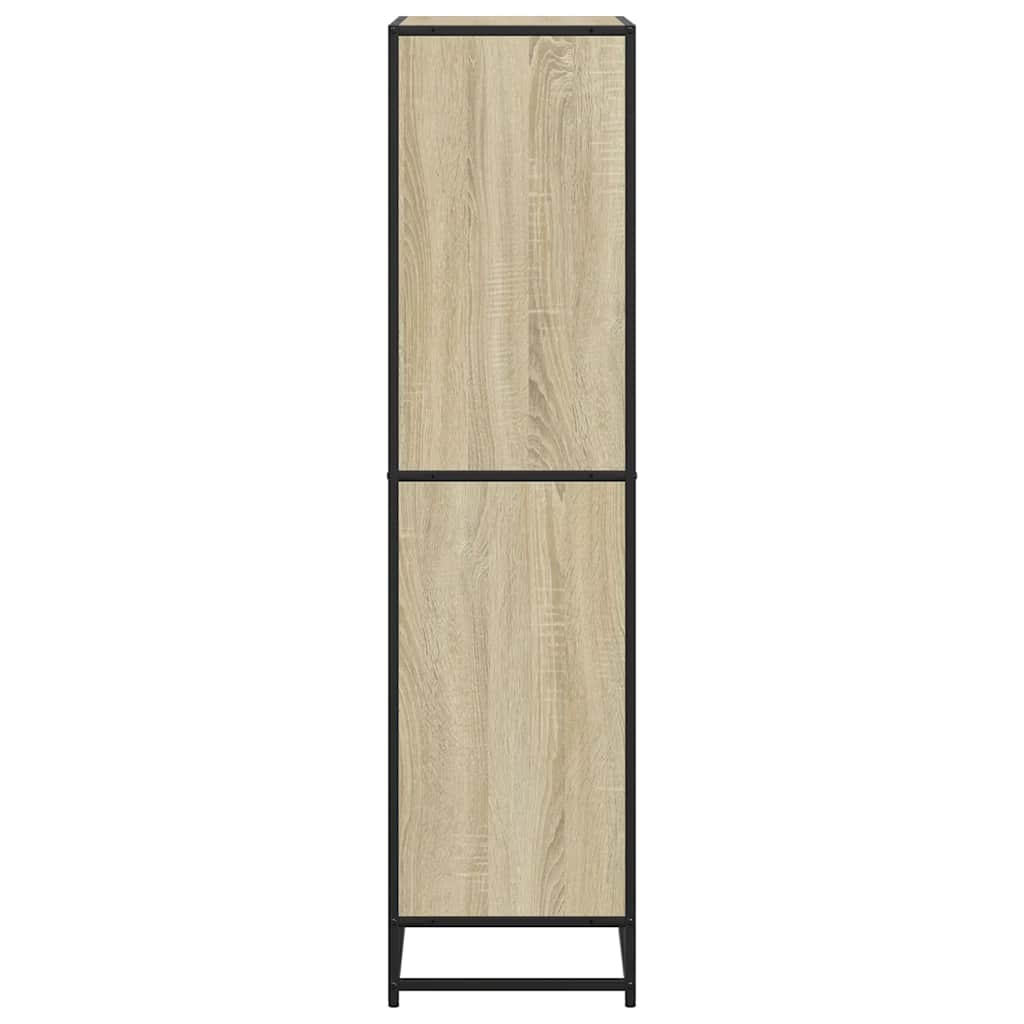 Bücherregal Schwarz 60x35x139 cm Holzwerkstoff