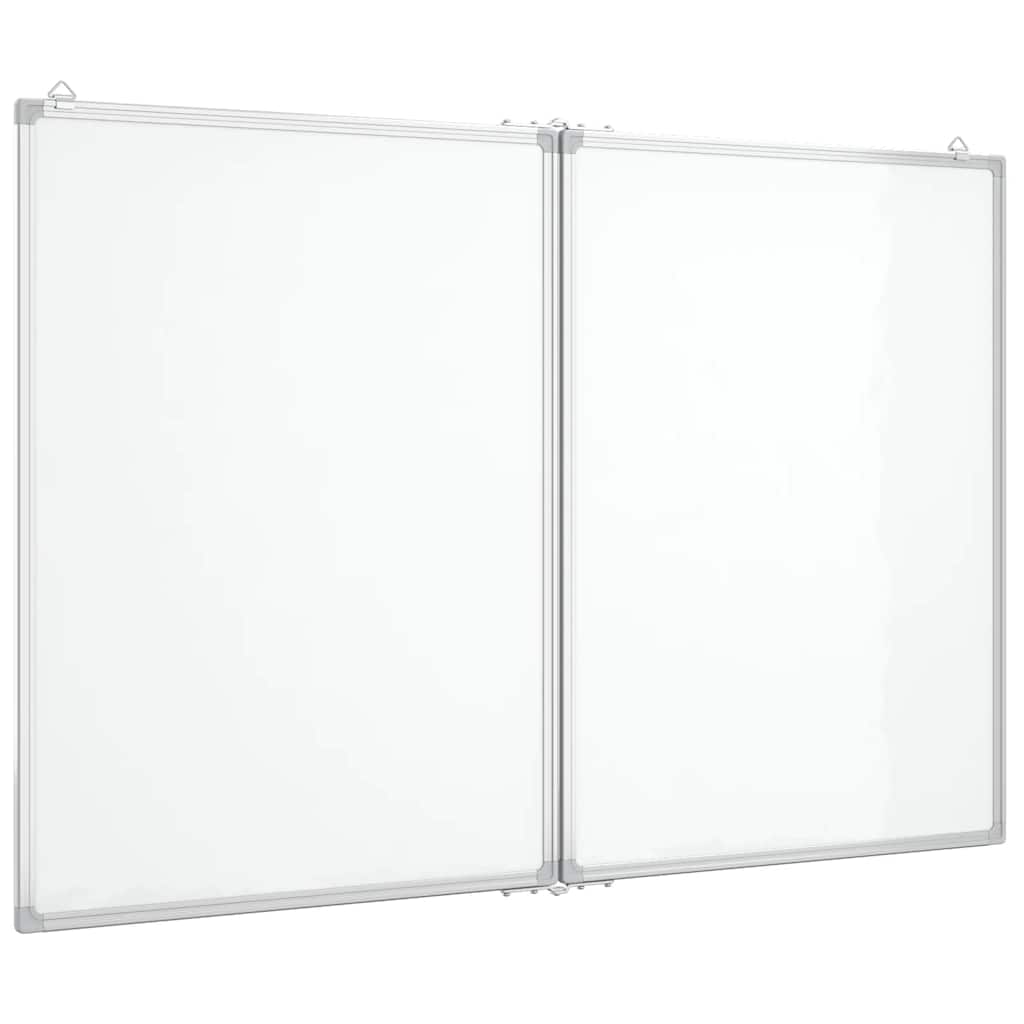 Magnetisches Whiteboard Klappbar 80x80x1,7 cm Aluminium