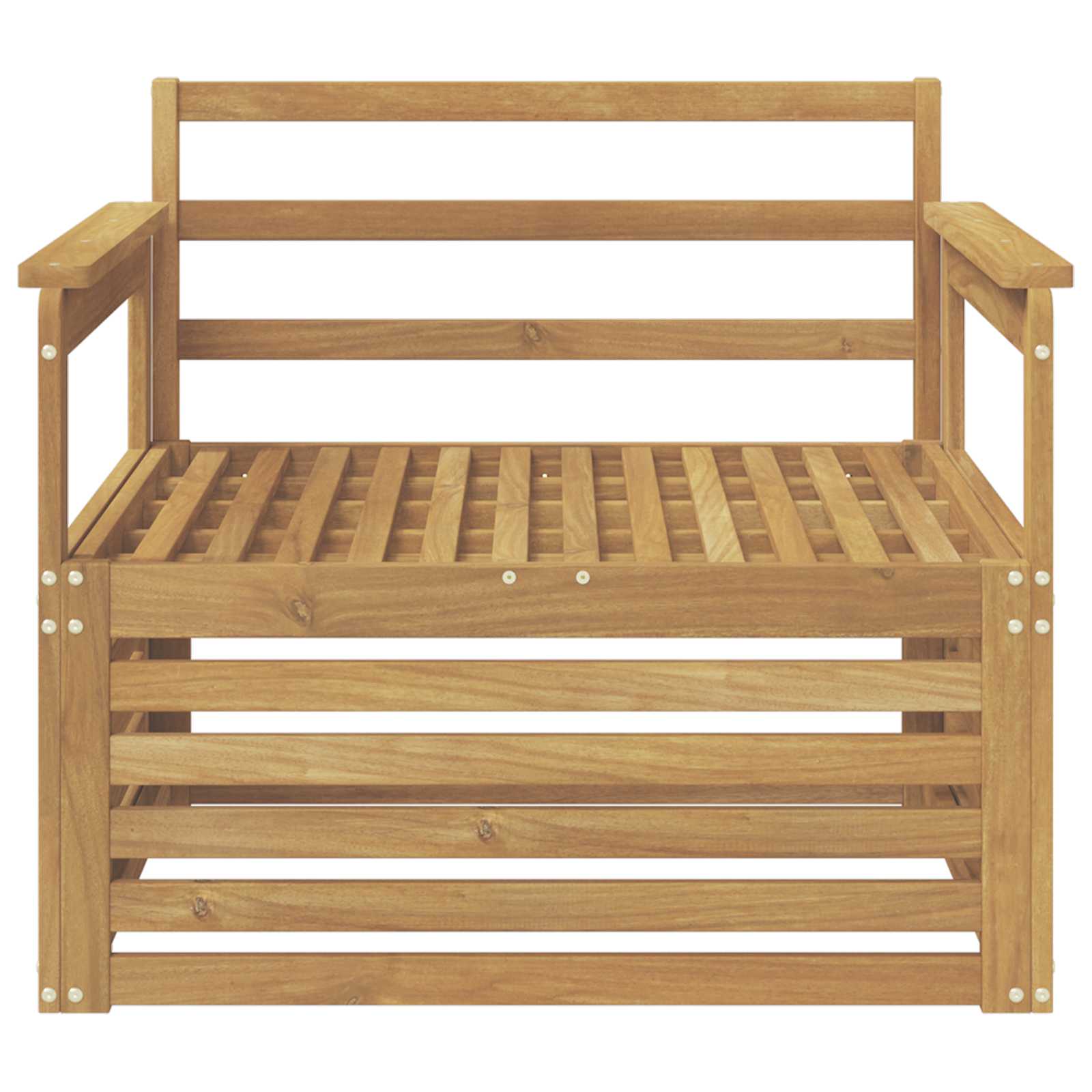 2 Stück Outdoor-Sofa Natur