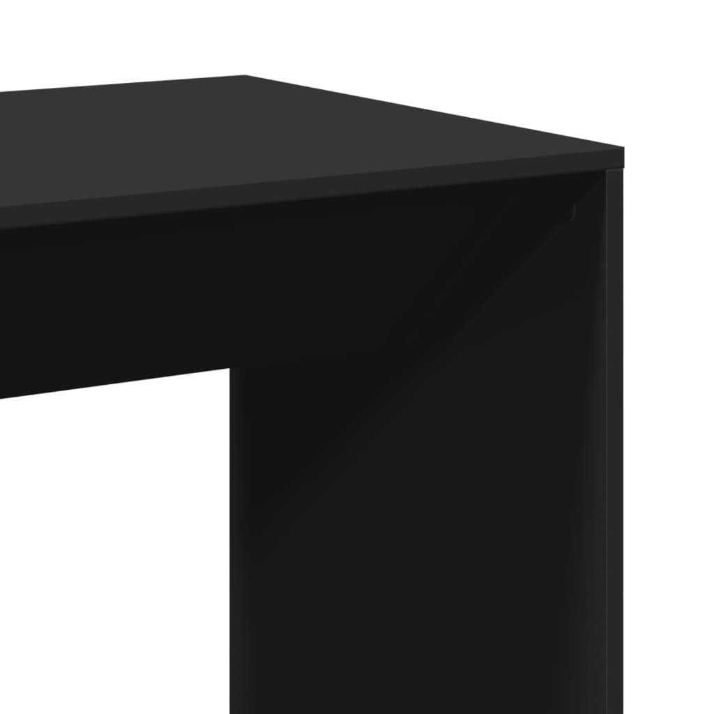 Bartisch Schwarz Eichen-Optik 102 x 50 x 103,5 cm Holzwerkstoff