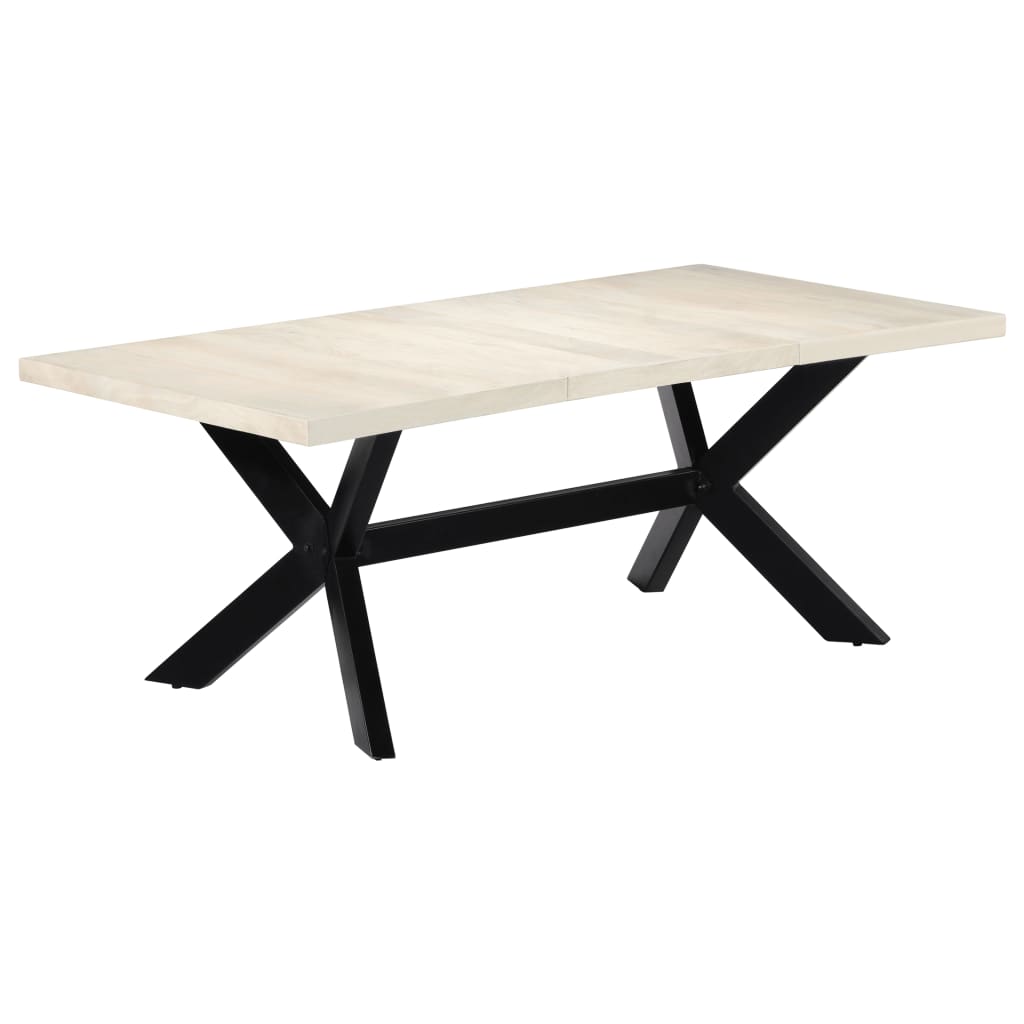 Esstisch Massivholz Mango und Stahlgestell 180 cm