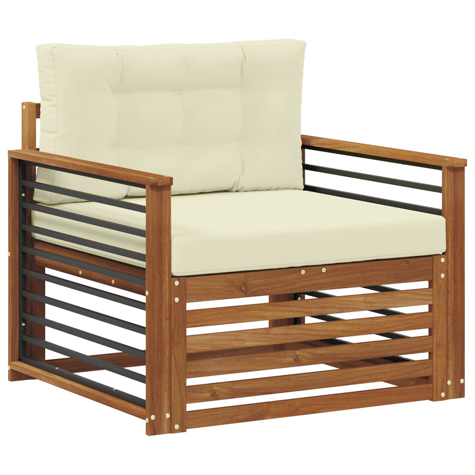 2 Stück Outdoor-Sofa Natur