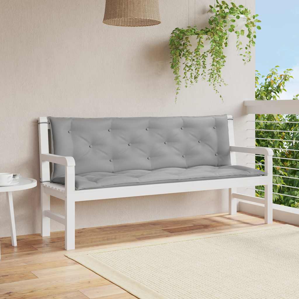 Gartenbank-Auflage Anthrazit 100x(50+50)x7 cm Oxford-Gewebe