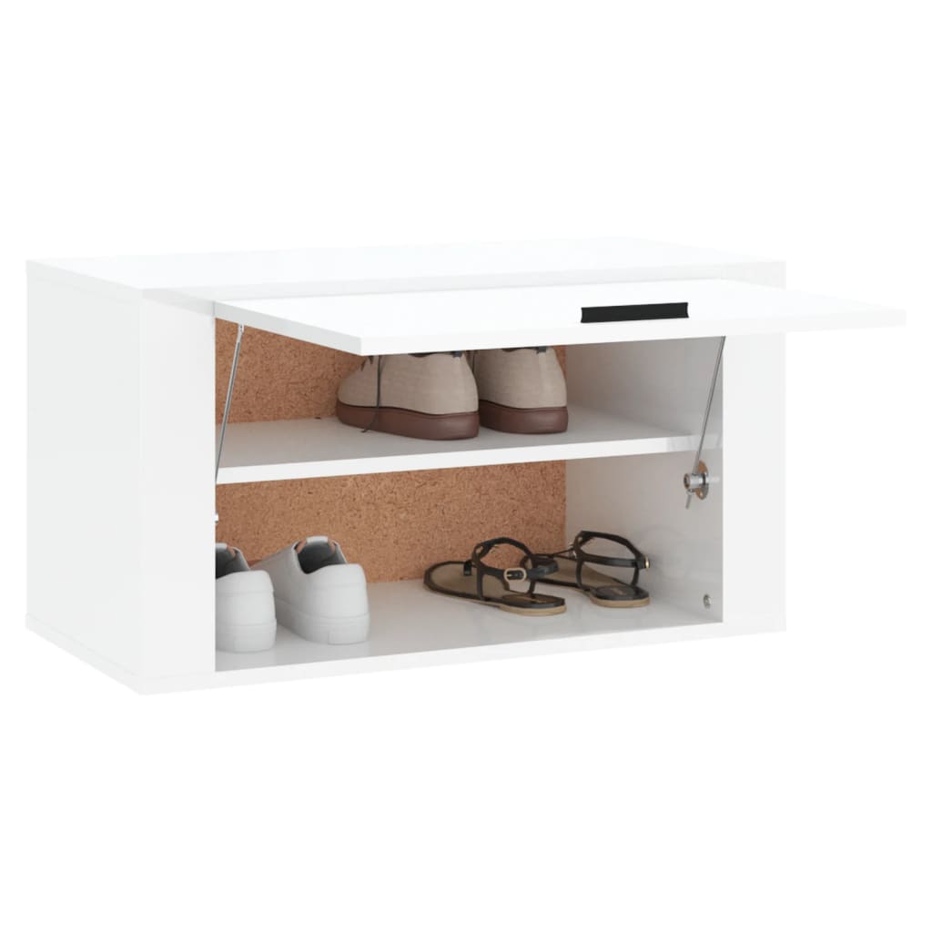 Wand-Schuhschrank Weiß 70x35x38 cm Holzwerkstoff