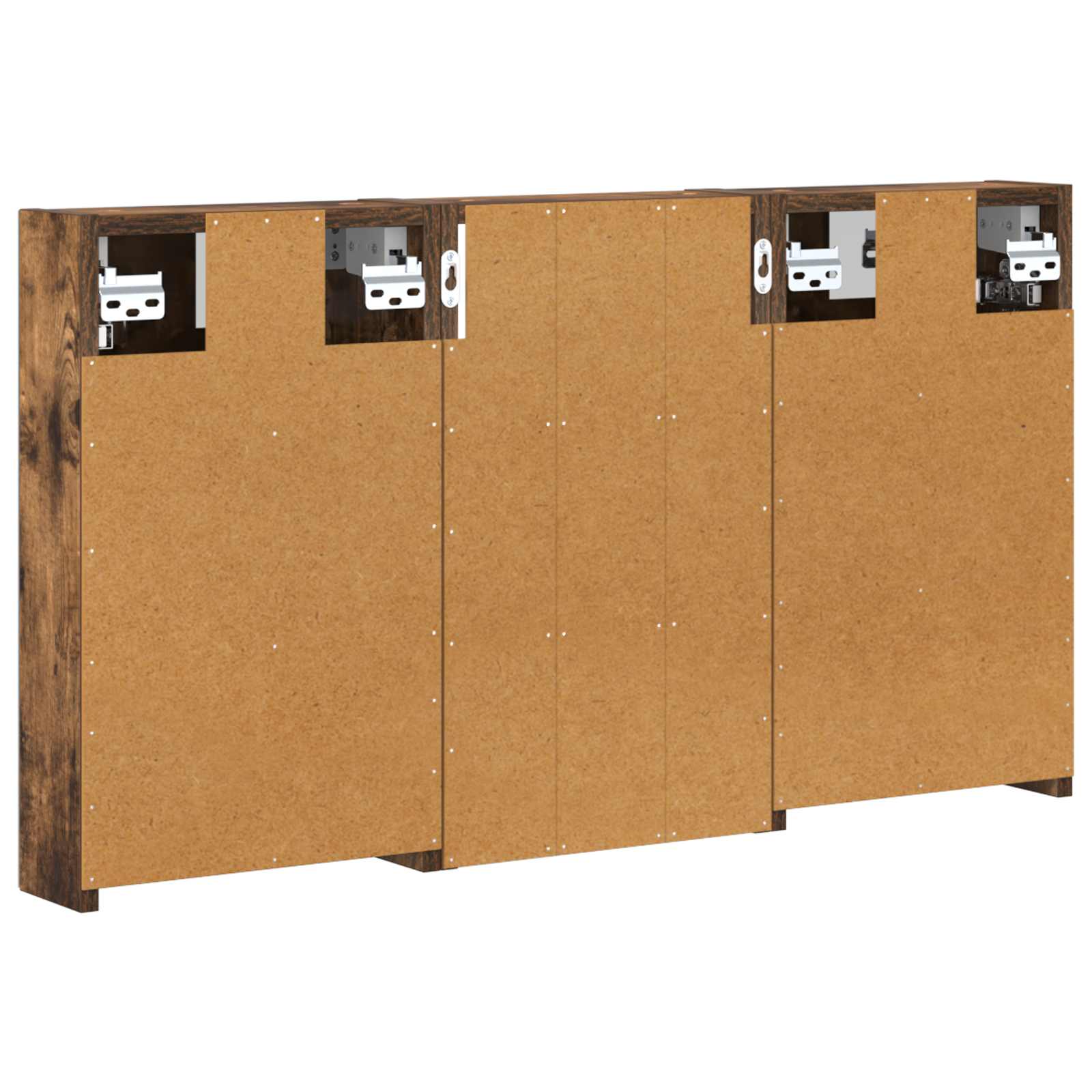 Badezimmerschrank-Set 3 pcs 80 x 10,5 x 50 cm Holzwerkstoff