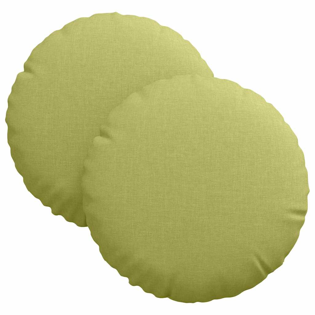 Sitzkissen 2 pcs Hellgrau Ø30 x 13 cm Stoff