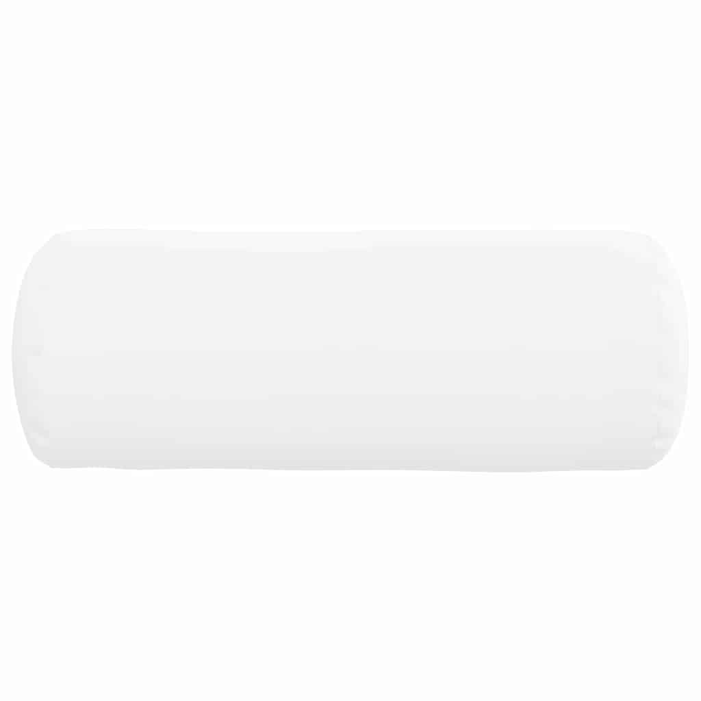 Bolsterkissen 2 Stück Hellgrau Ø 15 x 40 cm Stoff