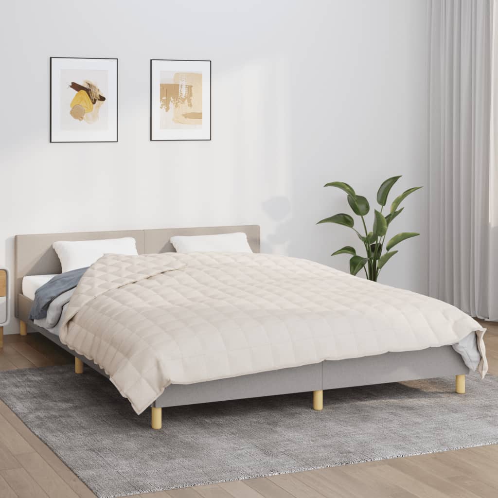 Gewichtsdecke Grau 122x183 cm 5 kg Stoff