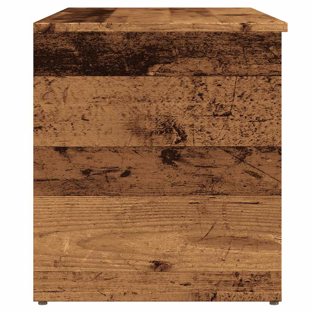 Aufbewahrungstruhe Weiß 84x42x46 cm Holzwerkstoff
